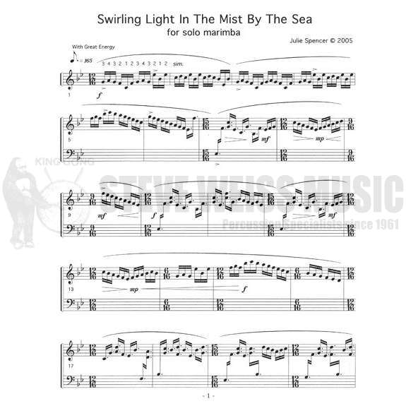 Spencer-Swirling Light in the Mist by the Sea-M