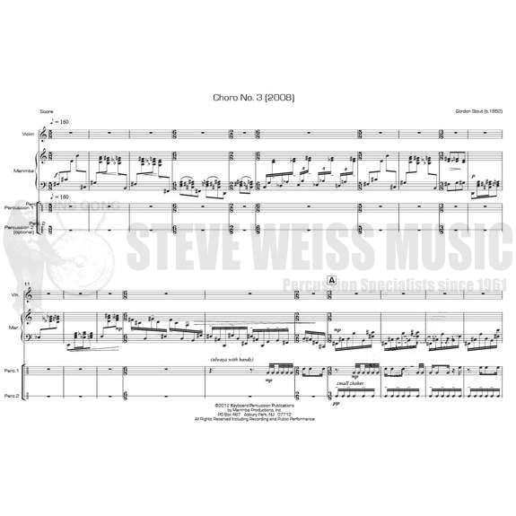 Stout-Choro No. 3 (SP)-M/P/VN OS