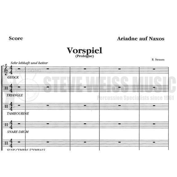 Strauss-Ariadne auf Naxos (Perc. & Timp ed. By T. Dimond)