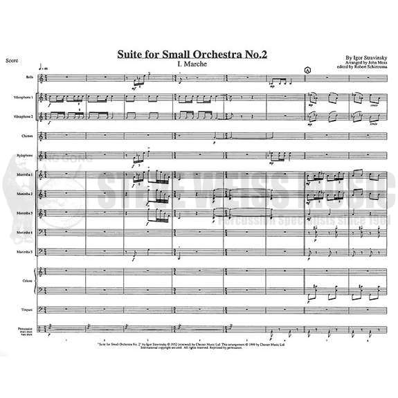 Stravinsky-Suite for Small Orchestra No. 2 arr. Moss (SP)-B/2V/C