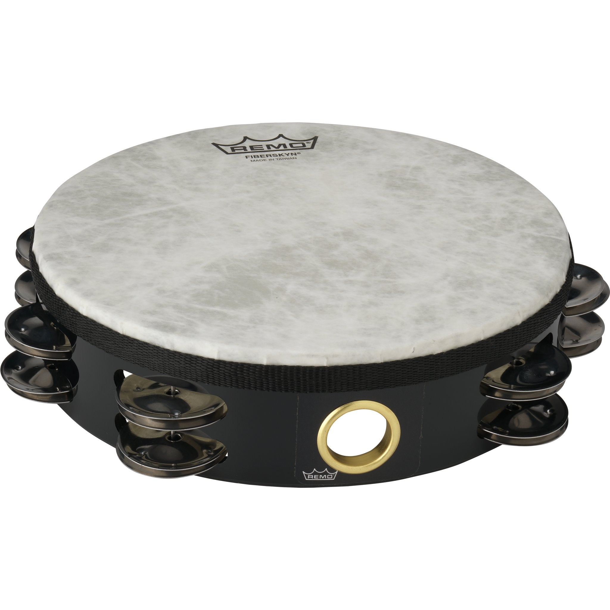 Remo Double Row Tambourine 8" Black ta-5208-70