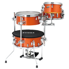 Tama Cocktail-JAM Mini 4-piece Drum Set with Hardware - Bright Orange Sparkle