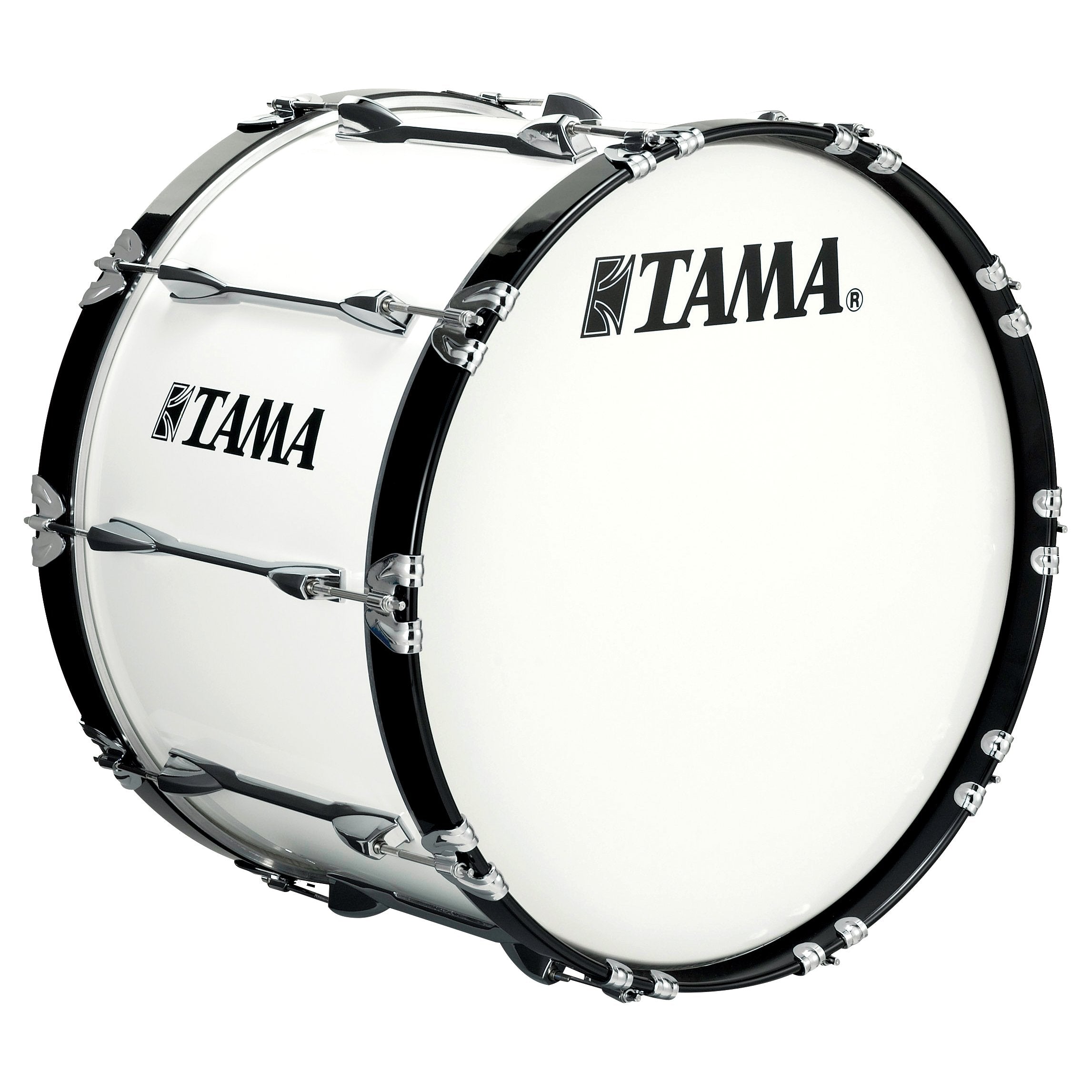 Tama Starlight Marching Bass Drum - 16" x 14" - Sugar White