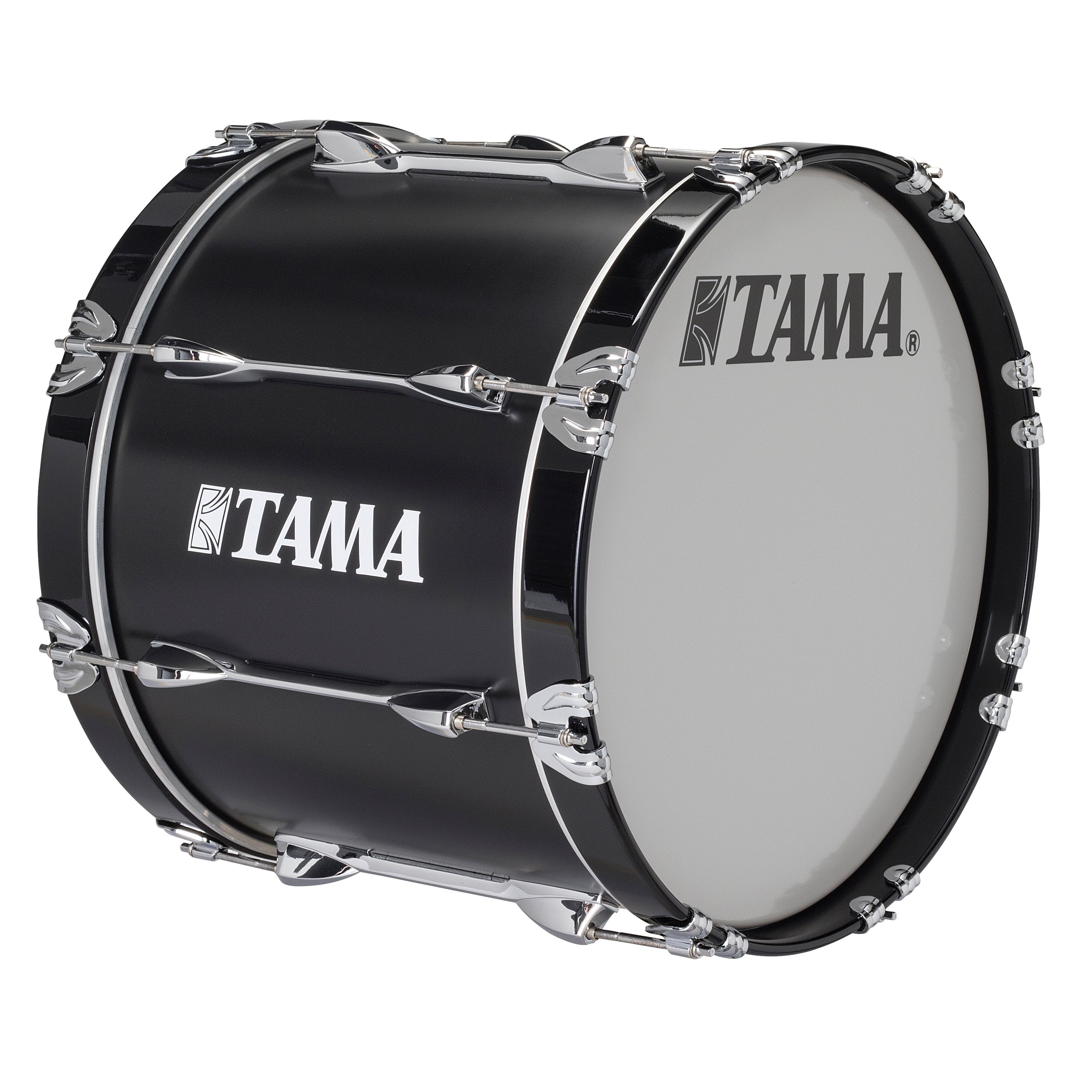 Tama Starlight Marching Bass Drum - 20" x 14" - Satin Black