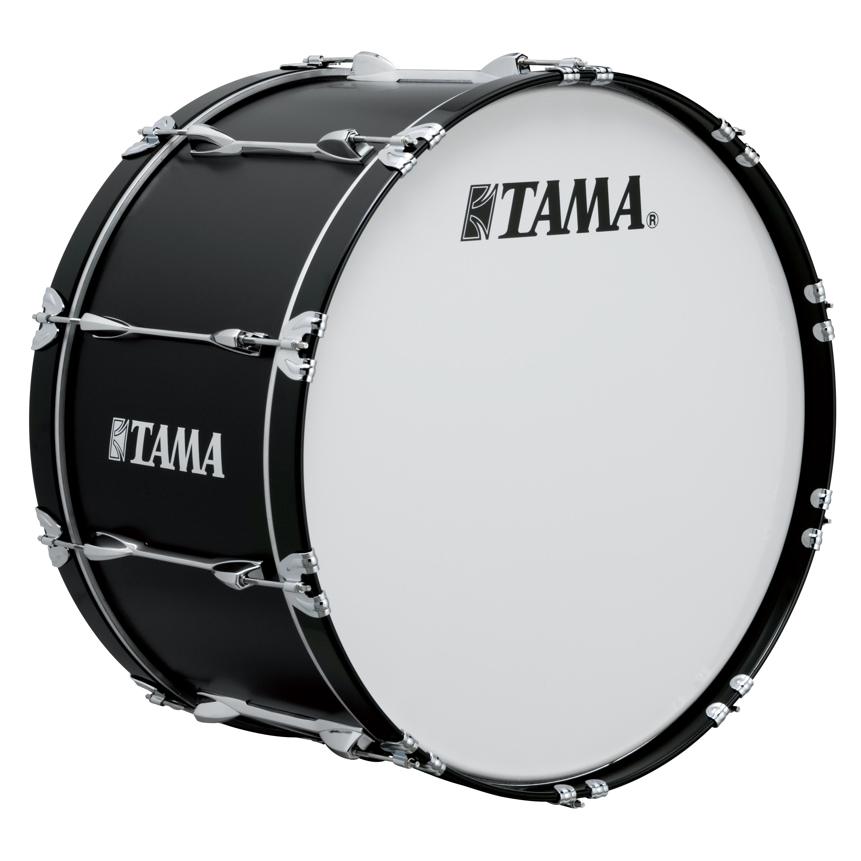Tama Starlight Marching Bass Drum - 24" x 14" - Satin Black