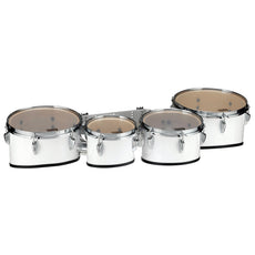 Tama Starlight Quad Marching Tenor Set - 8"/10"/12"/13" - Sugar White