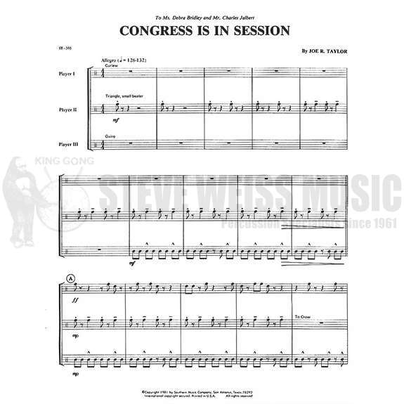 Taylor, J.-Congress is in Session-P