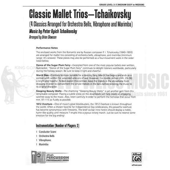 Tchaikovsky-Classic Mallet Trios arr. Slawson