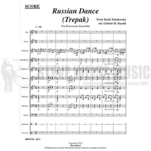 Tchaikovsky-Russian Dance arr. Staznik (SP)-B/2V/C/X/4M/ 2T/P