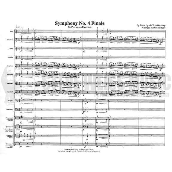 Tchaikovsky-Symphony No. 4 Finale arr. Fyffe (SP)-B/V/C/Cro./X/2M/4T/P