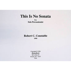 This Is No Sonata by Robert Constable