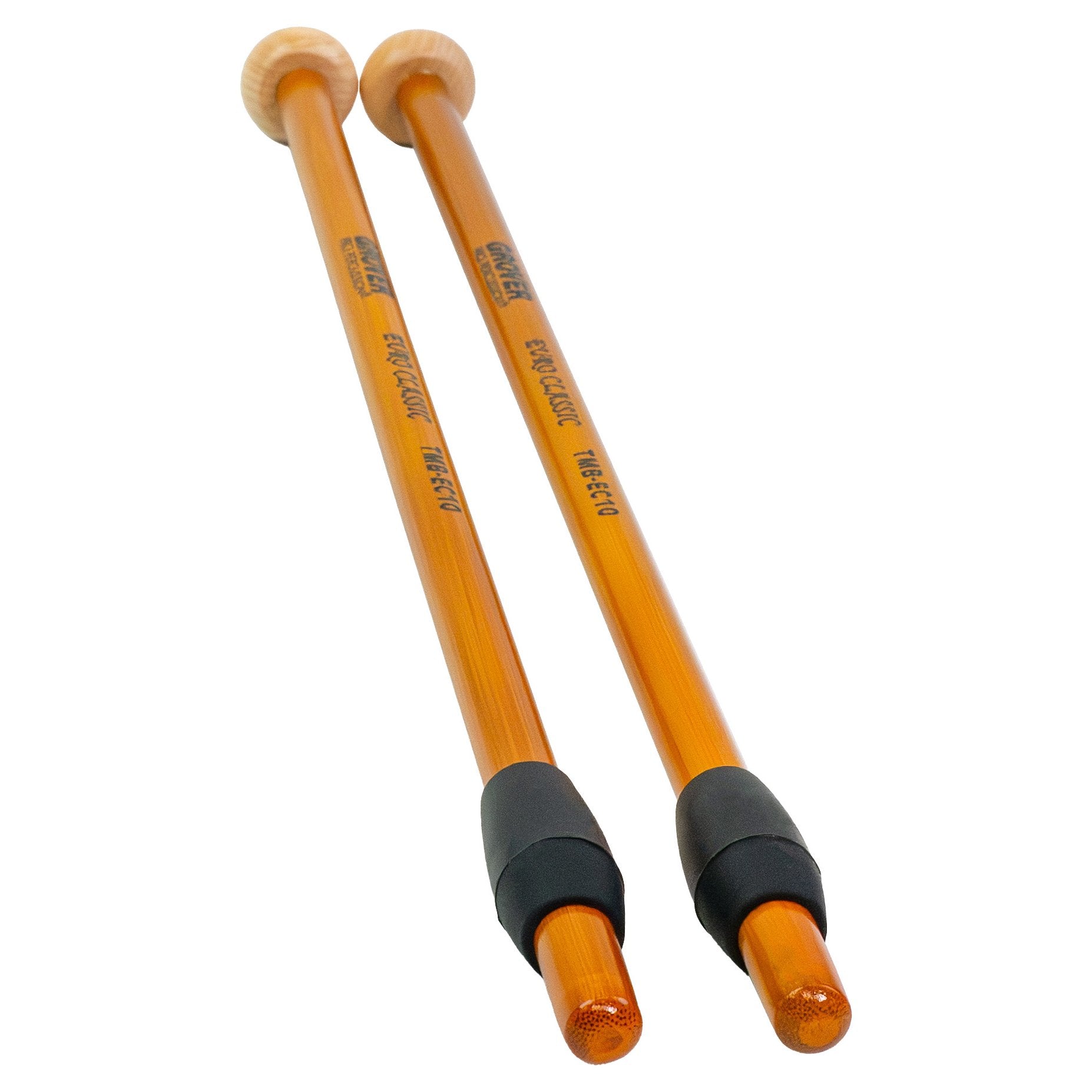 TMB-EC10 Grover Euro Classic Timpani Mallets closeup on handles and finger grips