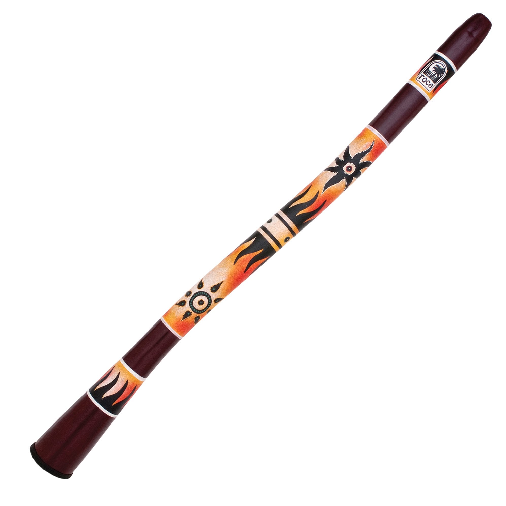 Toca Curved Didgeridoo - Tribal Sun Design