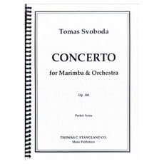 Tomas Svoboda Concerto for Marimba and Orchestra Op 148 Pocket Score