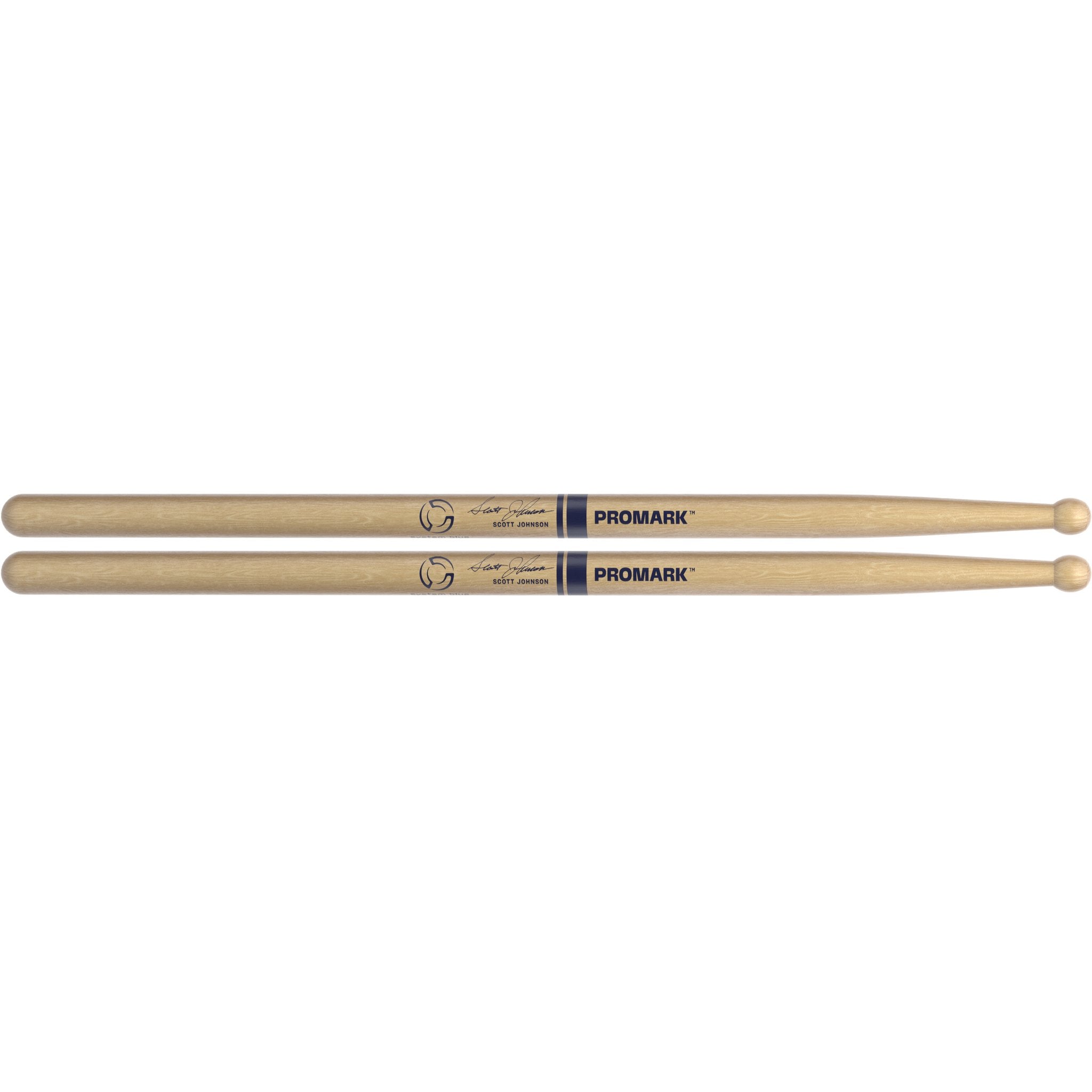Promark TXDC17W System Blue Scott Johnson Marching Snare Drumsticks