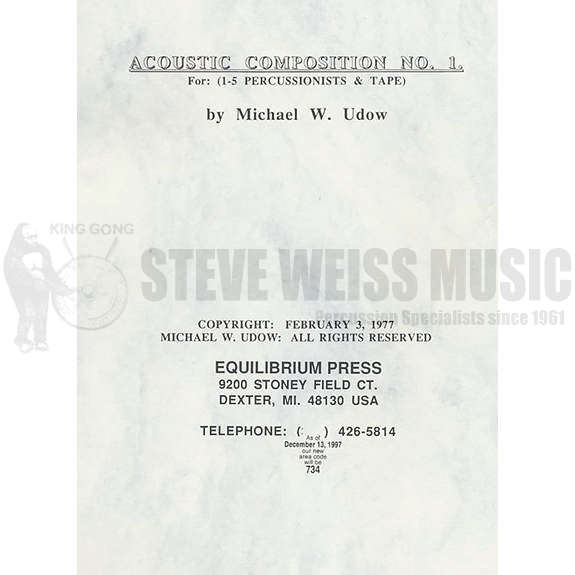 Udow-Acoustic Composition #1(T) OS