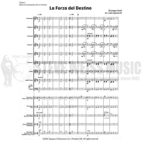 Verdi-La Forza del Destino arr. Aylsworth (SCD)-B/C/X/V/3M/3T/P