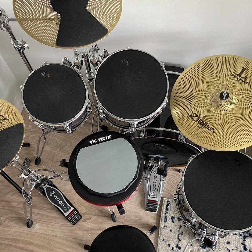 Vic Firth 12" Drum Mute on Drumset