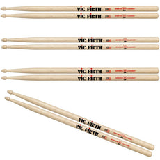 Vic Firth 5B Drumsticks Value Pack - 4 Pair For The Price Of 3 Pair
