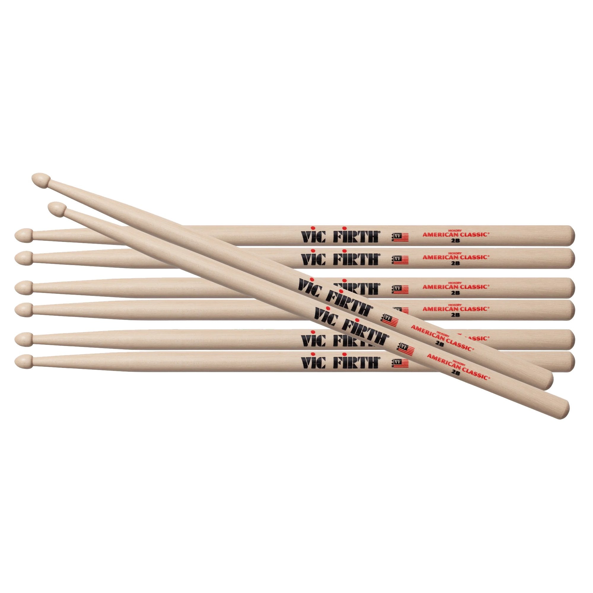 Vic Firth American Classic 2B Drumstick Value Pack
