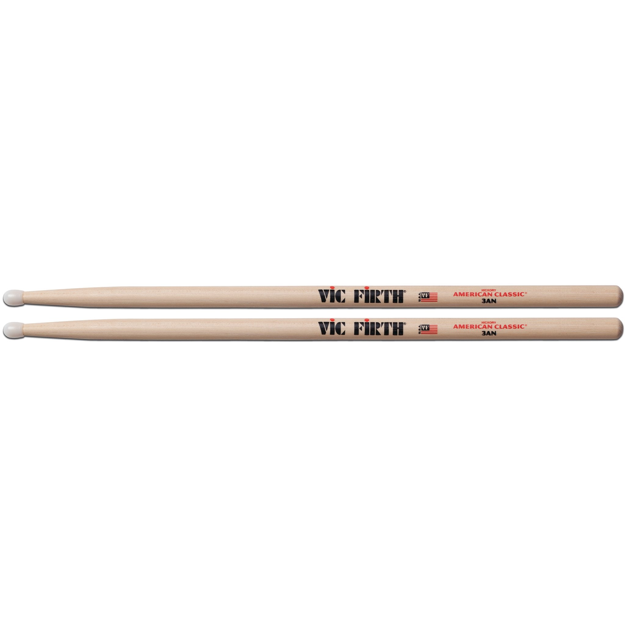 Vic Firth American Classic 3AN Drumsticks - Nylon Tip - Image 1