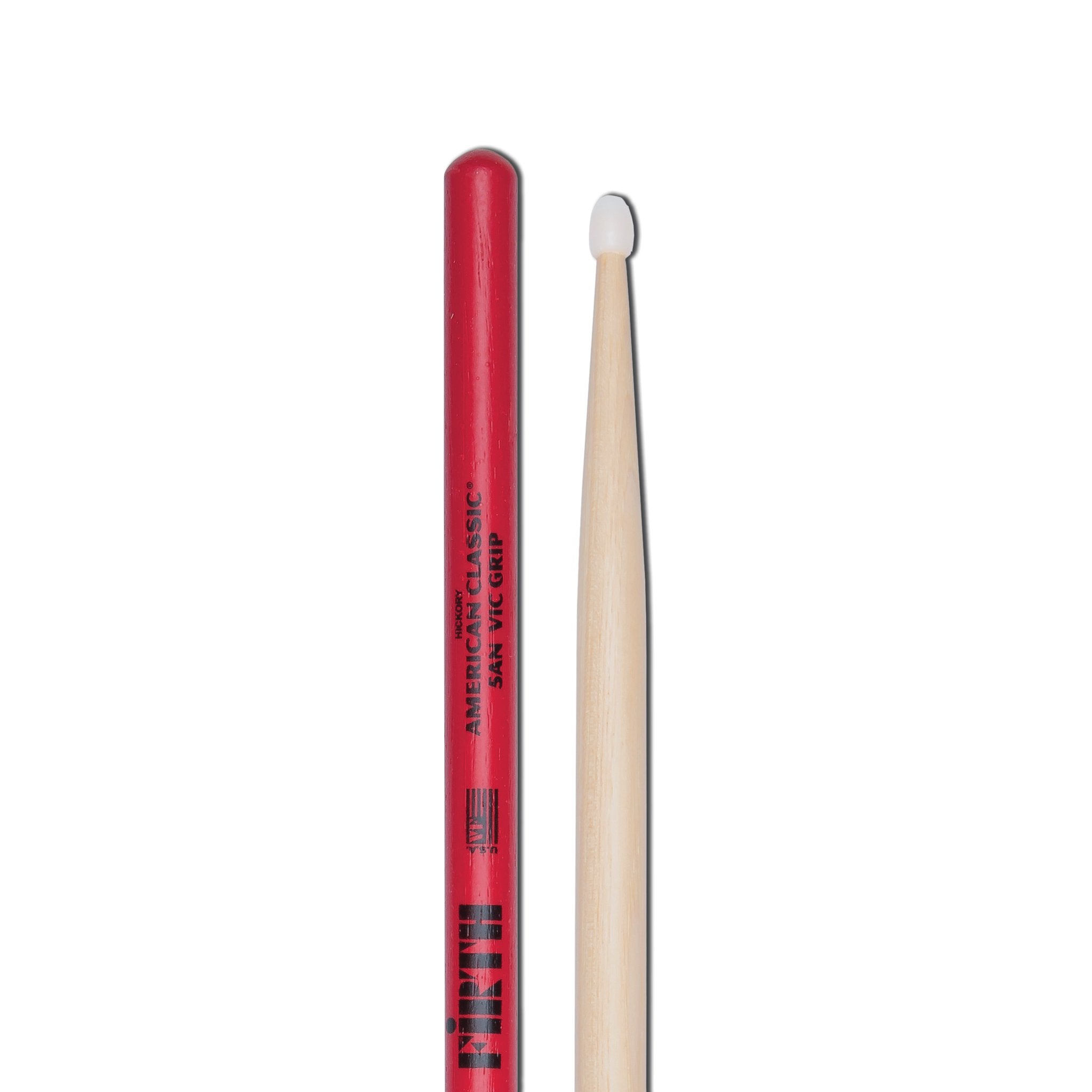 Vic Firth American Classic 5ANVG Grip Drumsticks - Nylon Tip - Image 3