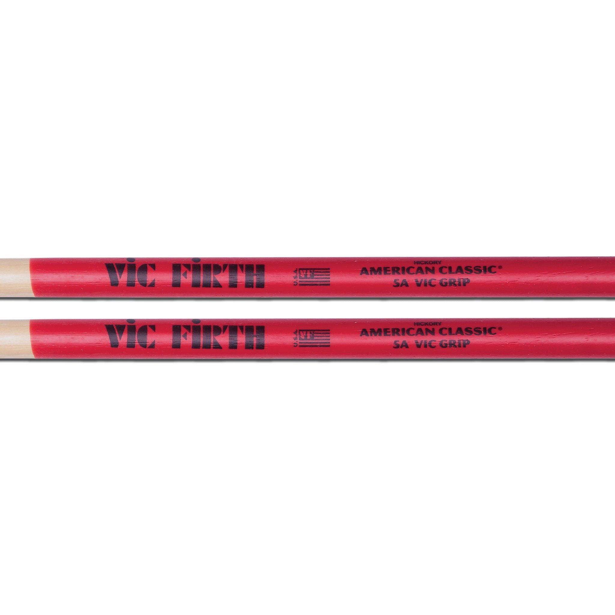 Vic Firth American Classic 5AVG Grip Drumsticks - Wood Tip - Image 2