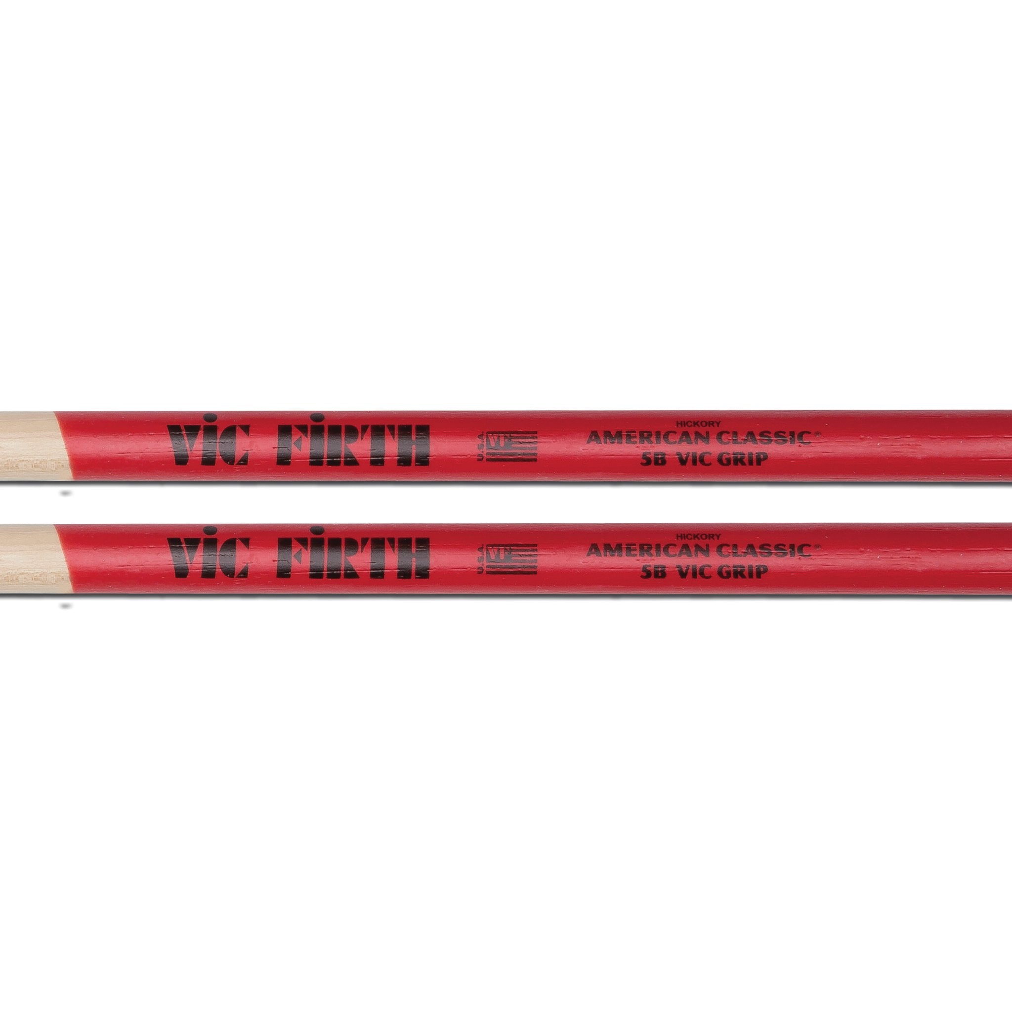 Vic Firth American Classic 5BVG Grip Drumsticks - Wood Tip - Image 2