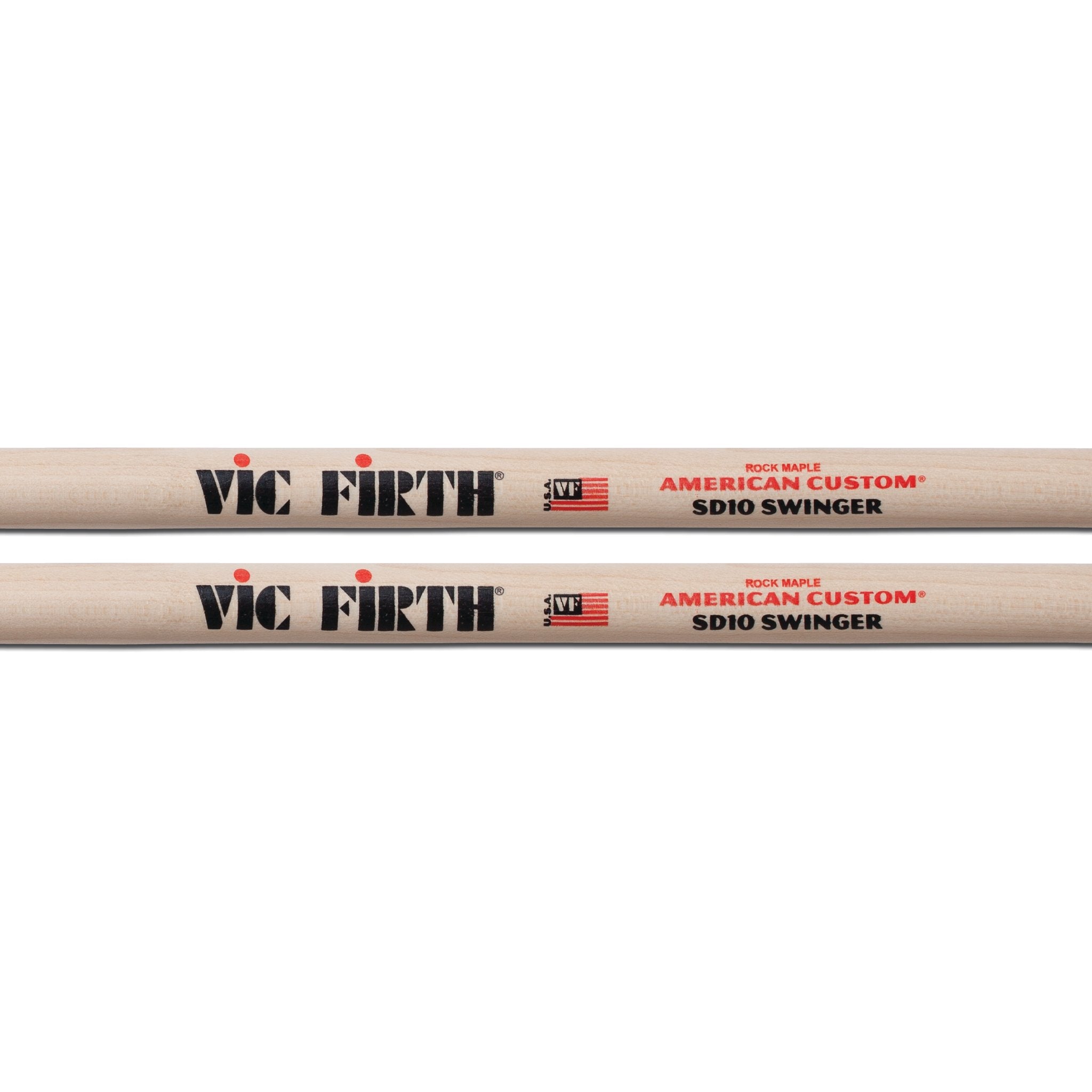 Vic Firth American Custom SD10 Drumsticks - Swinger - Image 2