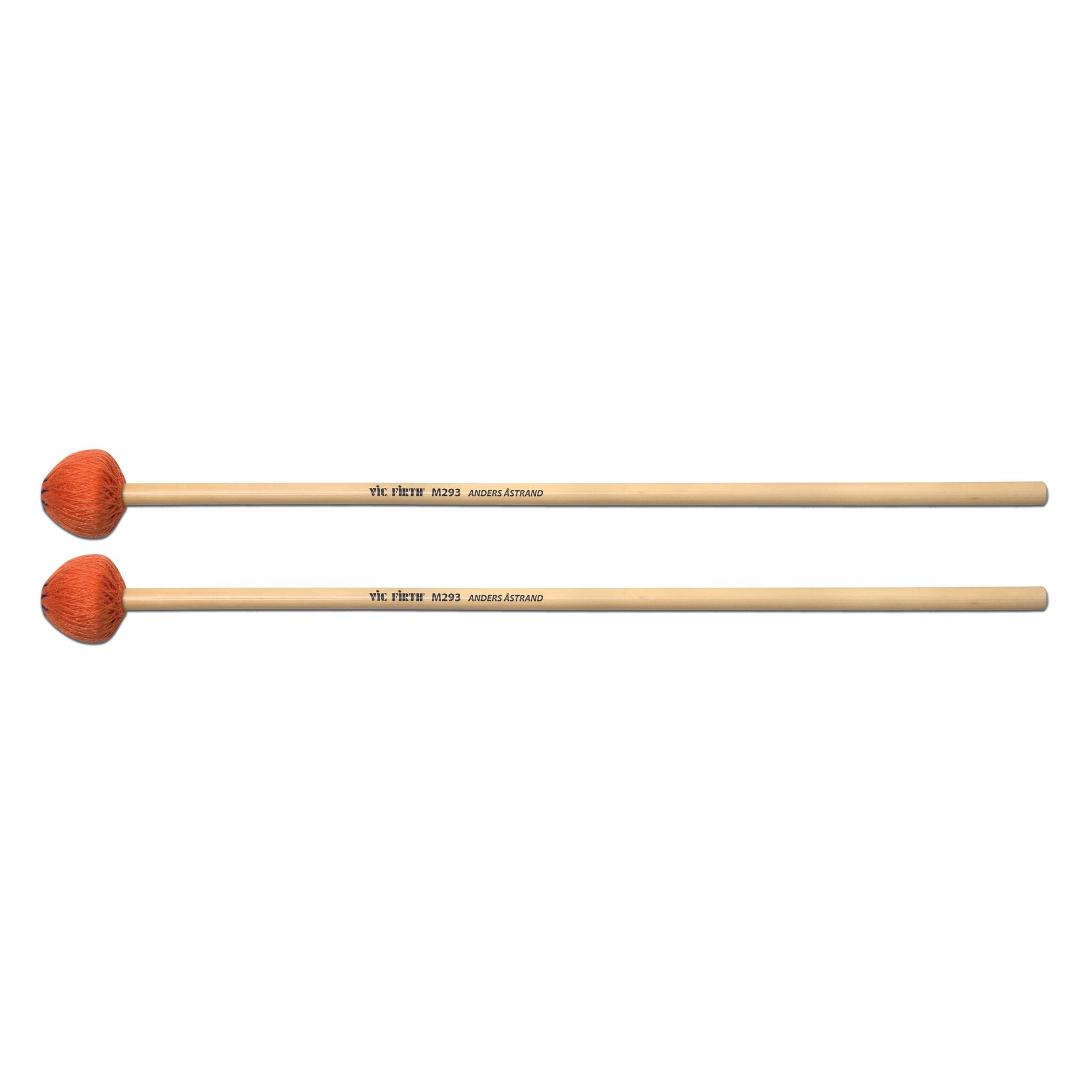 Vic Firth Anders Astrand Orange Series M293 Hard Vibraphone Mallets - Image 1