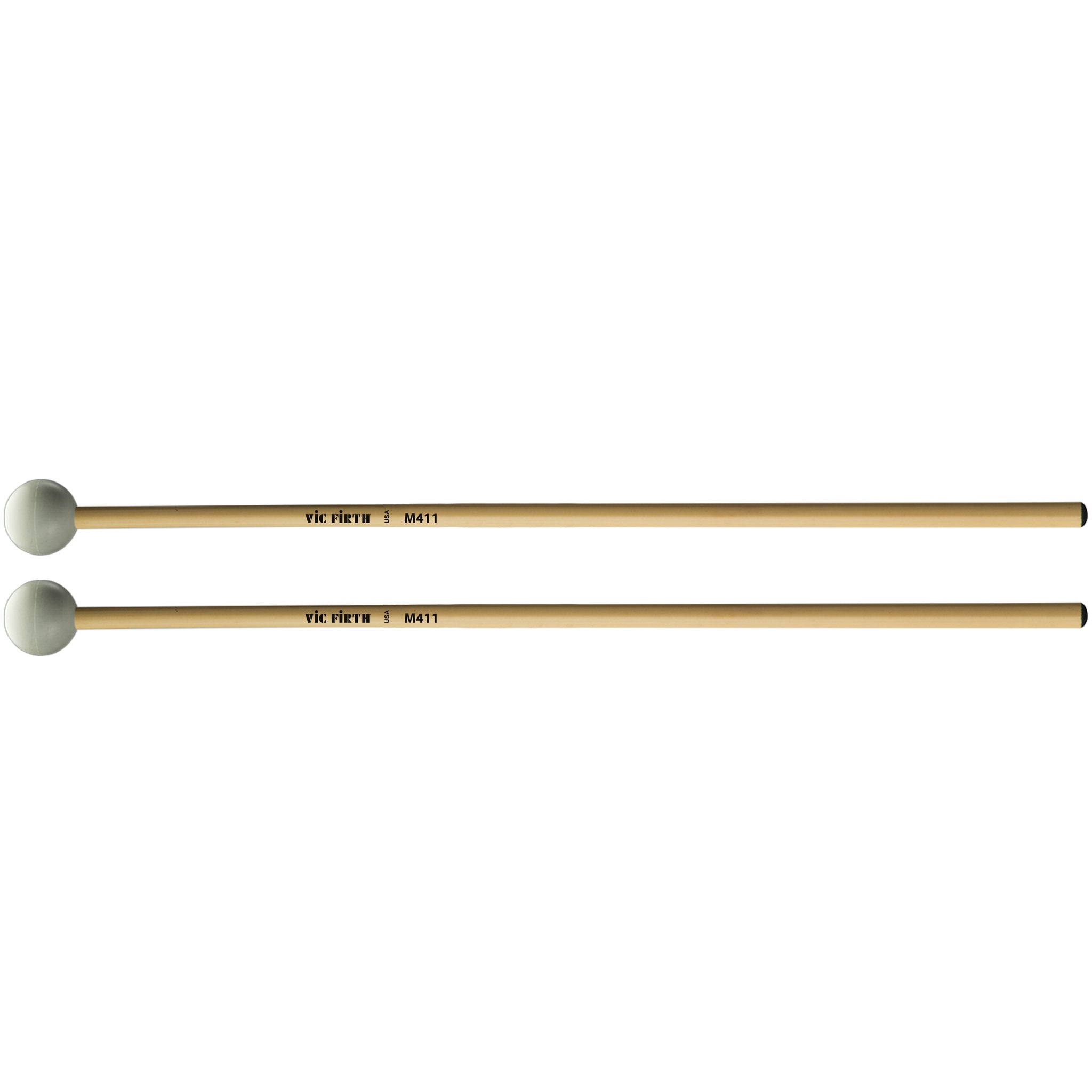 Vic Firth Articulate Series - M411 Hard Rubber Mallets - Round - Image 1