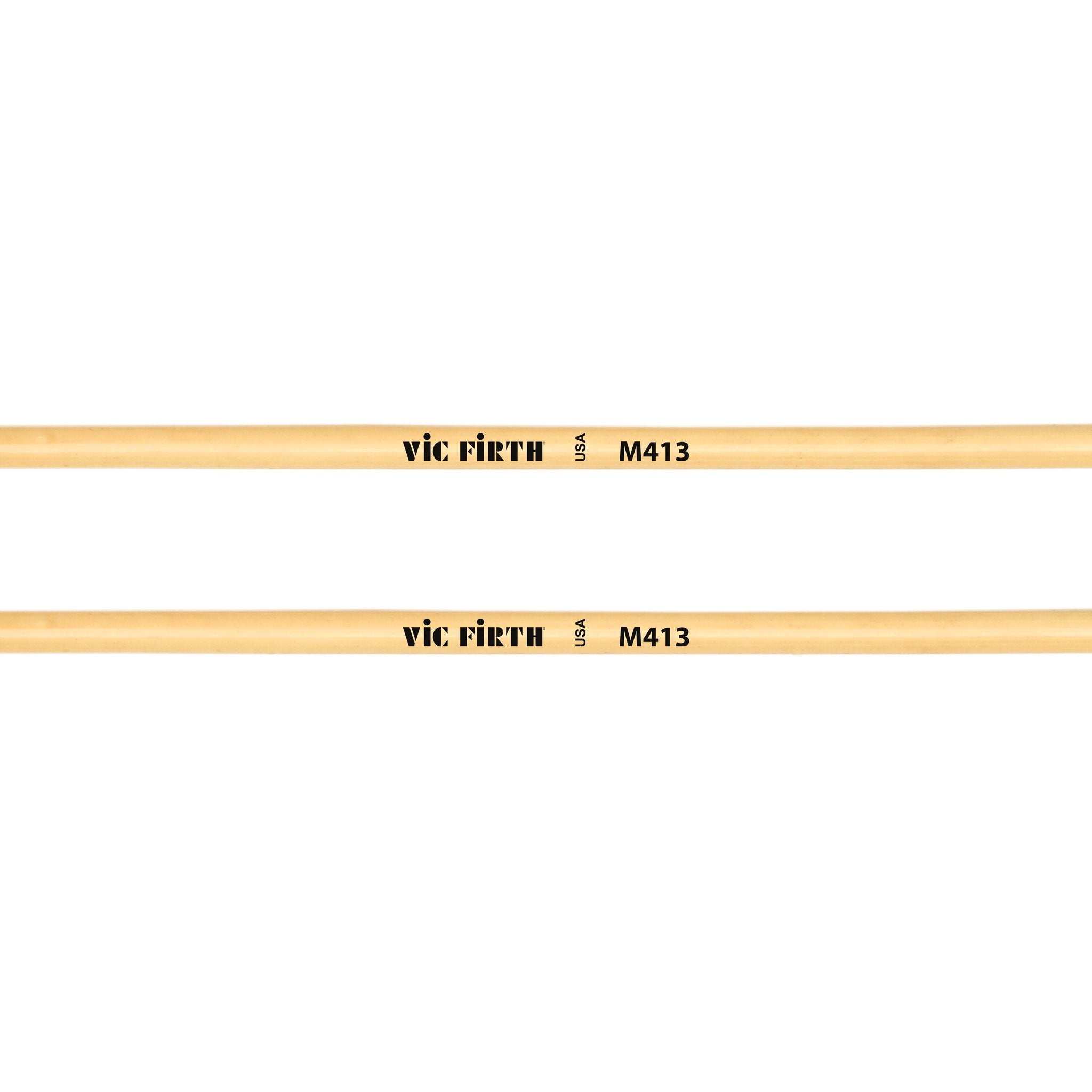 Vic Firth Articulate Series - M413 Medium Hard Synthetic Mallets - Round - Image 2