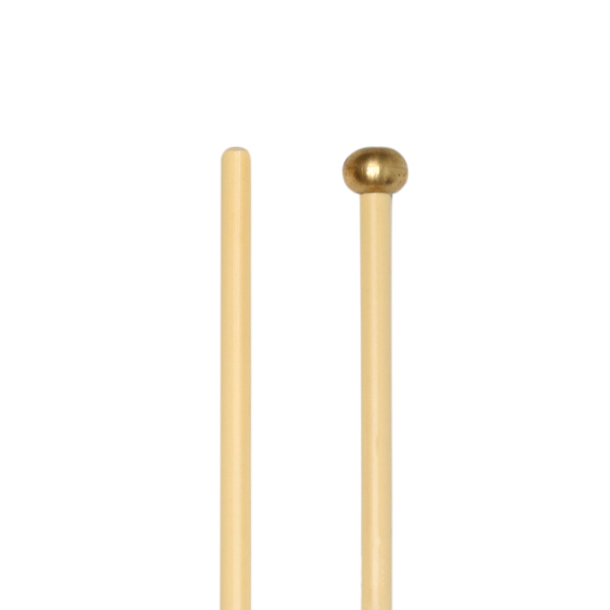 Vic Firth Articulate Series - M453 Glockenspiel Mallets - Brass - Oval - Image 3