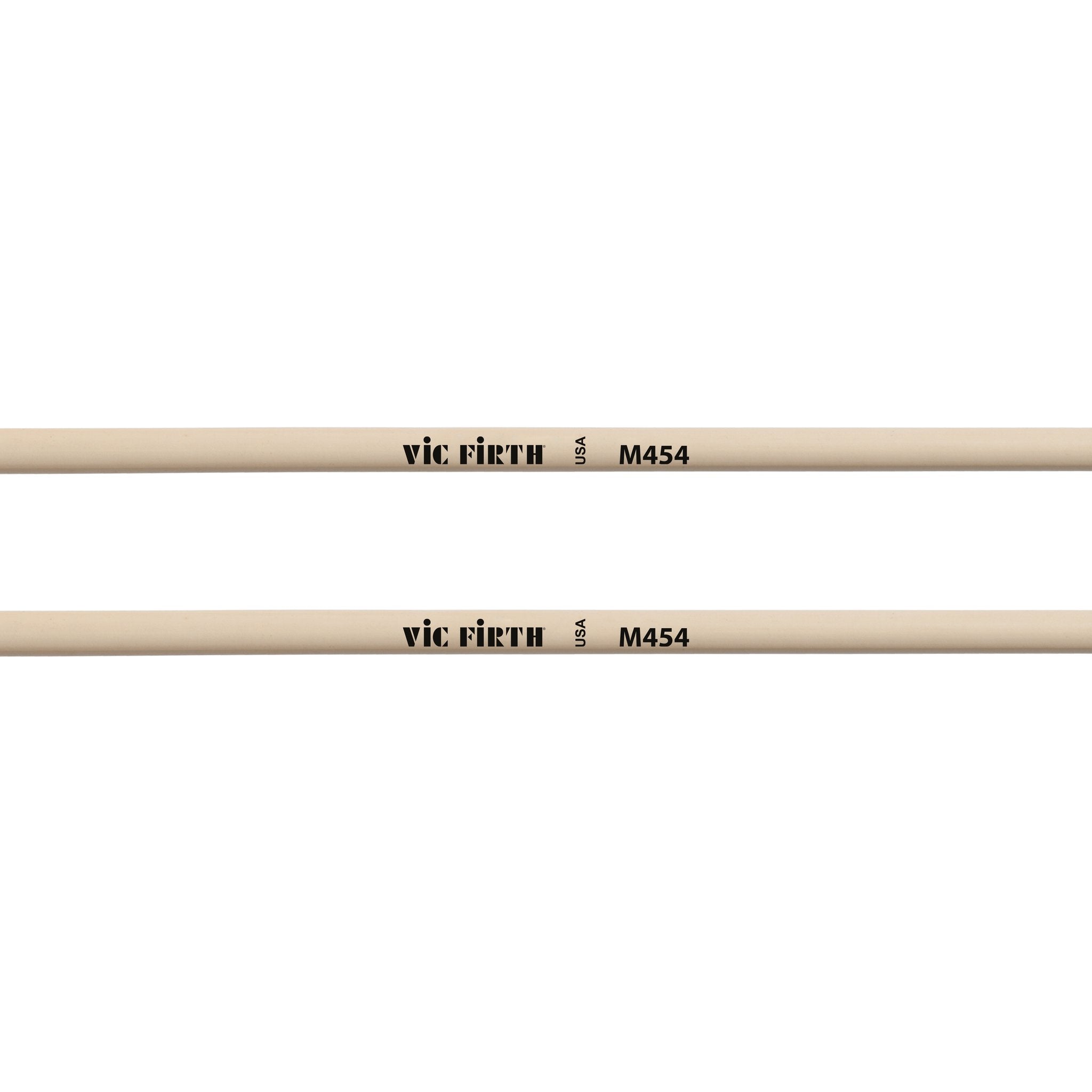 Vic Firth Articulate Series - M454 Glockenspiel Mallets - Brass - Oval - Image 2