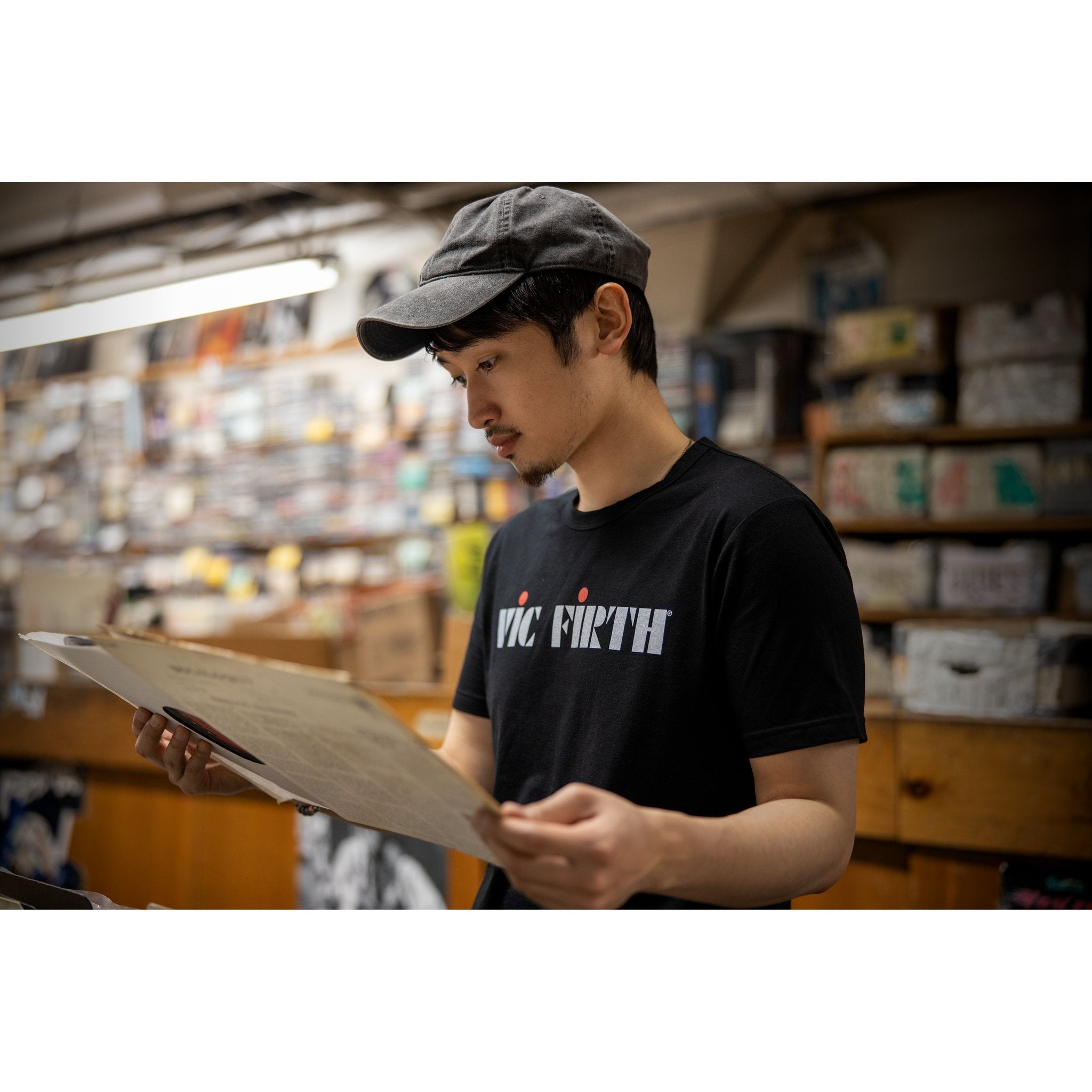 Vic Firth Black Logo T-Shirt - Medium - Image 7