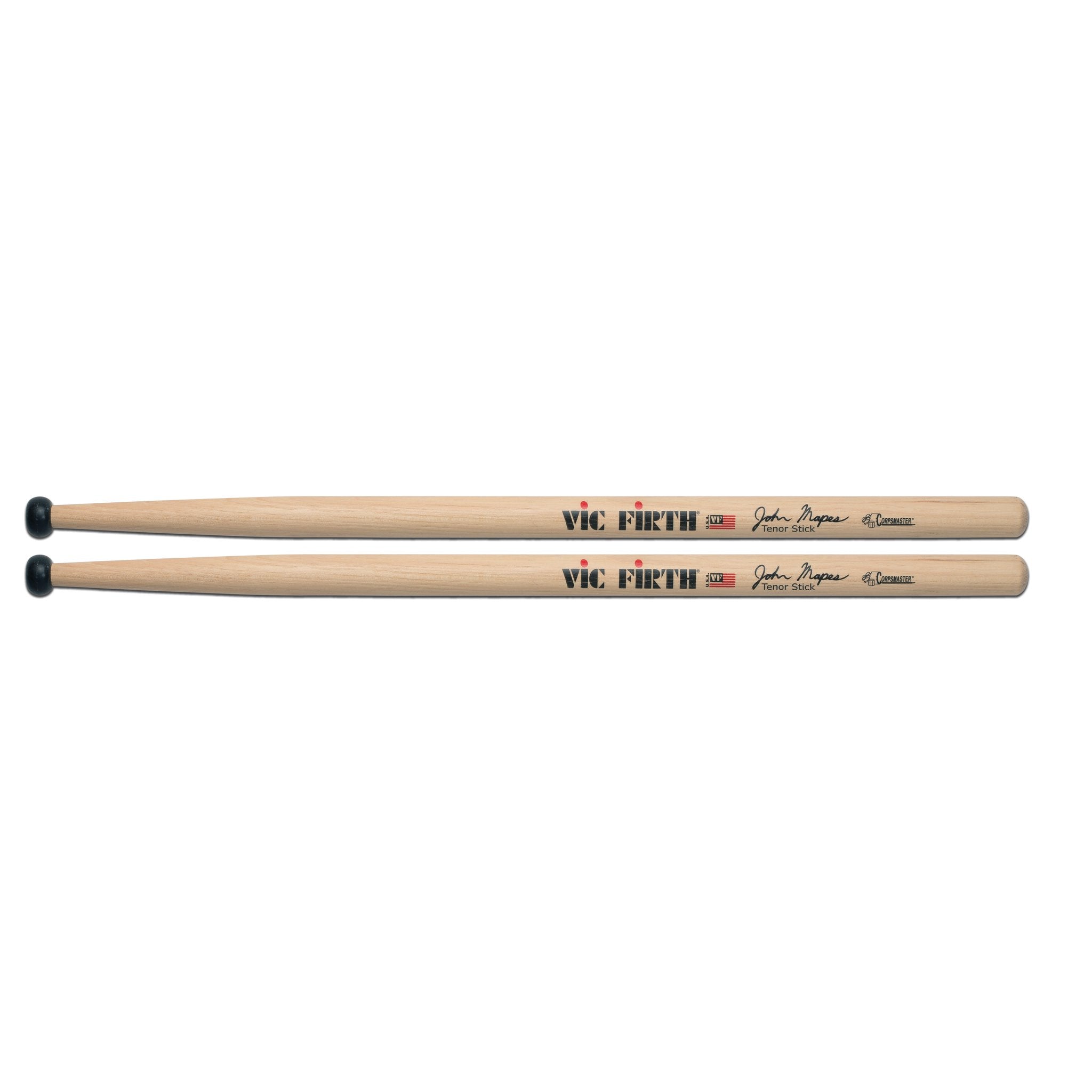 Vic Firth Corpsmaster John Mapes Tenor Sticks - Nylon Tip - Image 1
