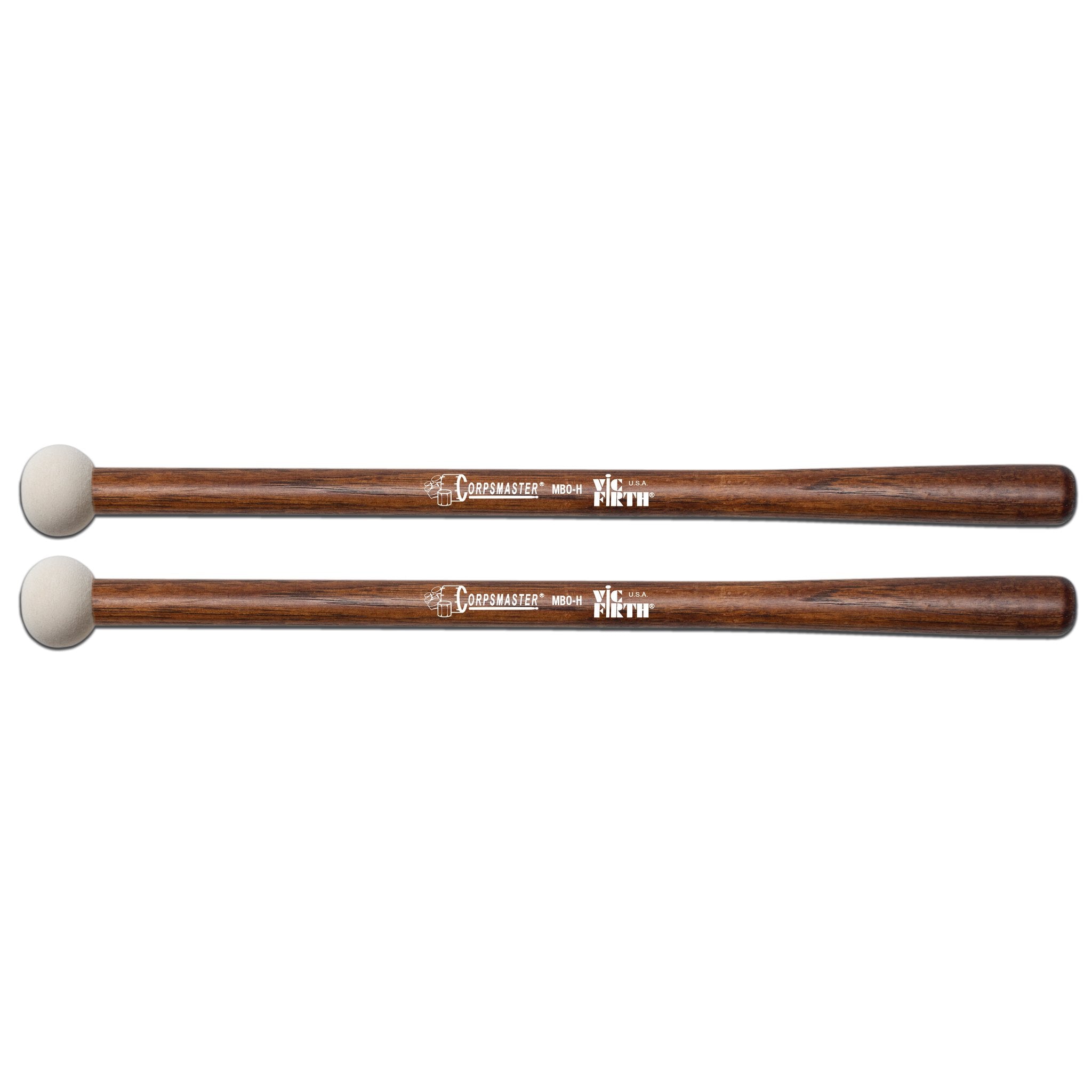 Vic Firth Corpsmaster MB0H Hard Bass Drum Mallets - X-Small - Image 1