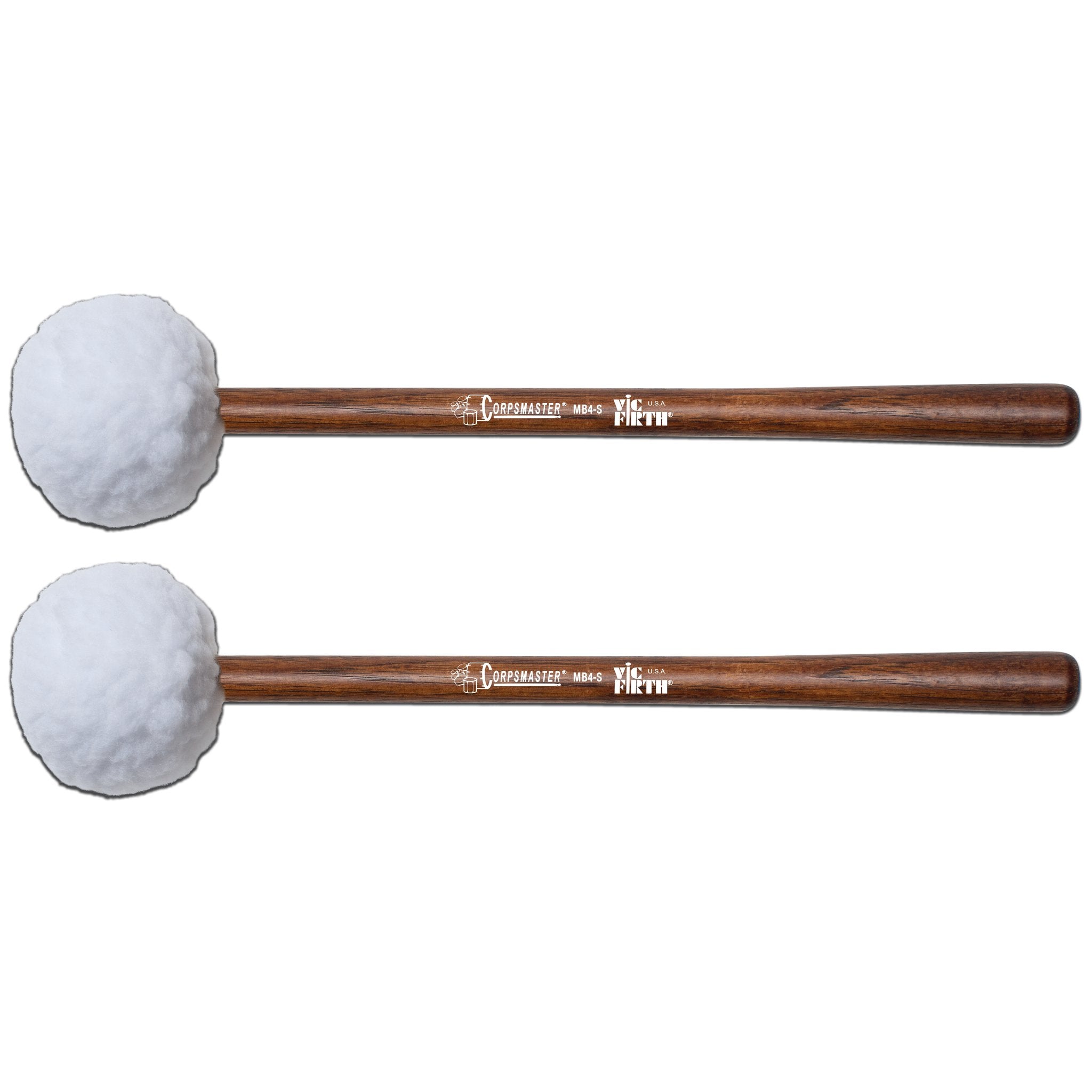 Vic Firth Corpsmaster MB4S Soft Bass Drum Mallets - X-Large - Image 1