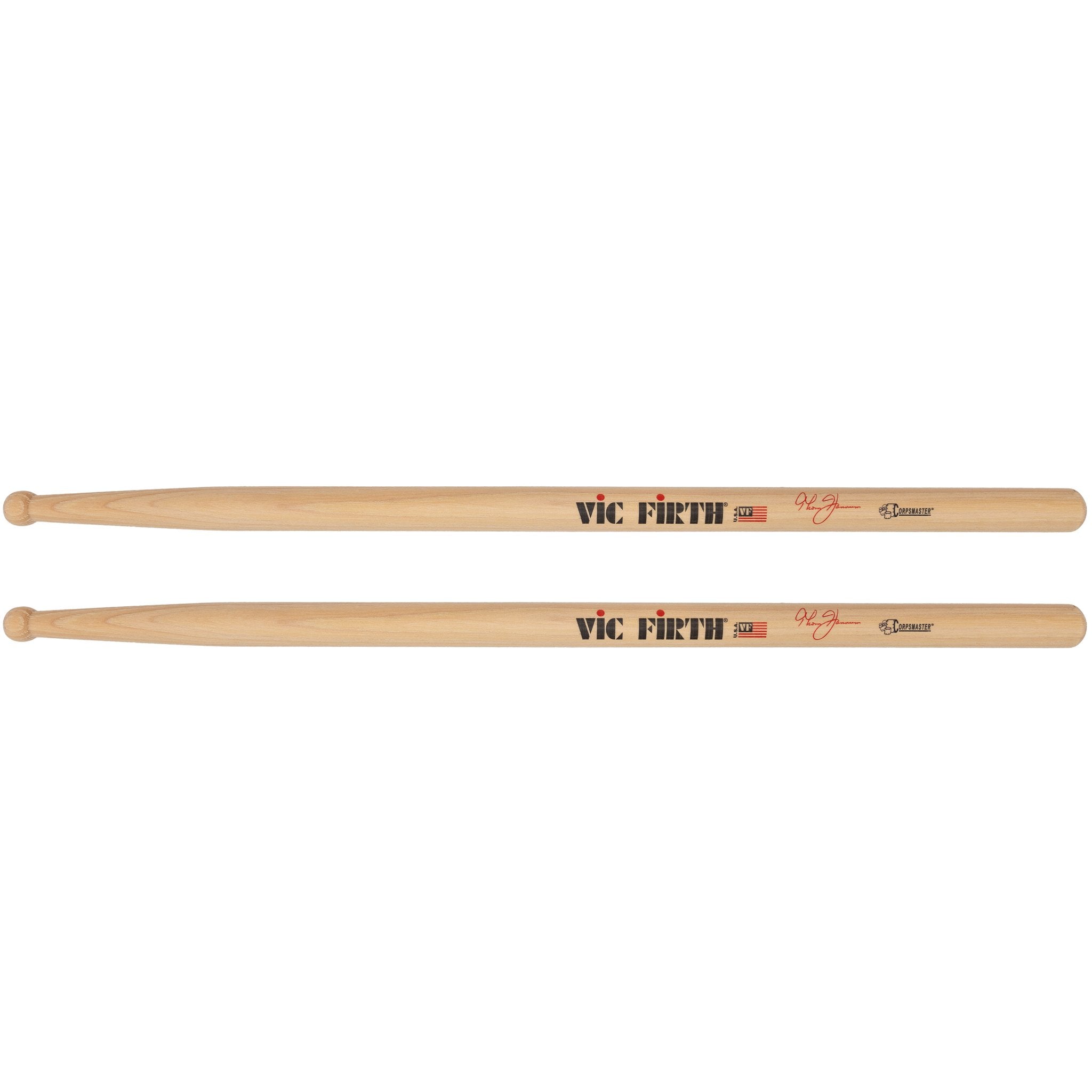 Vic Firth Corpsmaster Signature Snare Drumsticks - Thom Hannum - Image 1