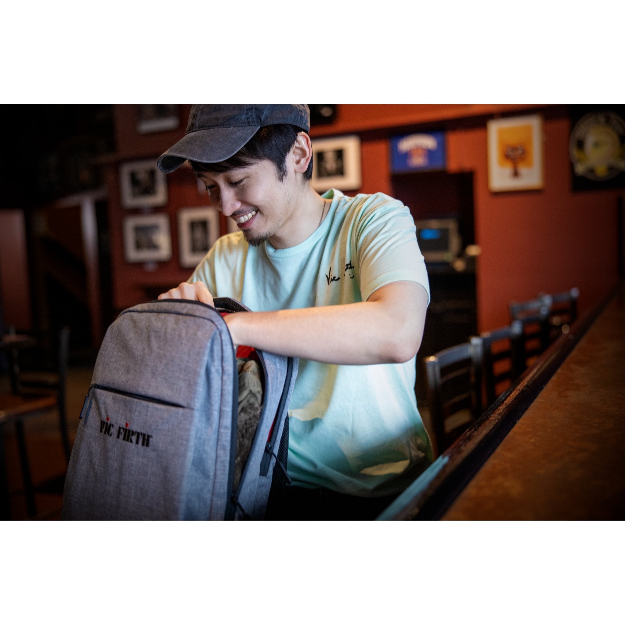 Vic Firth Gray Travel Backpack - Image 5