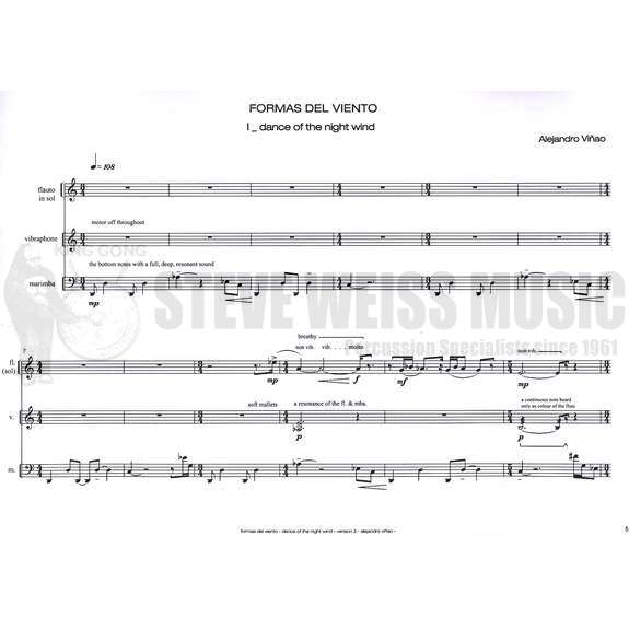 Vinao-Formas del Viento Version 2 FULL SCORE ONLY-V/M/FL