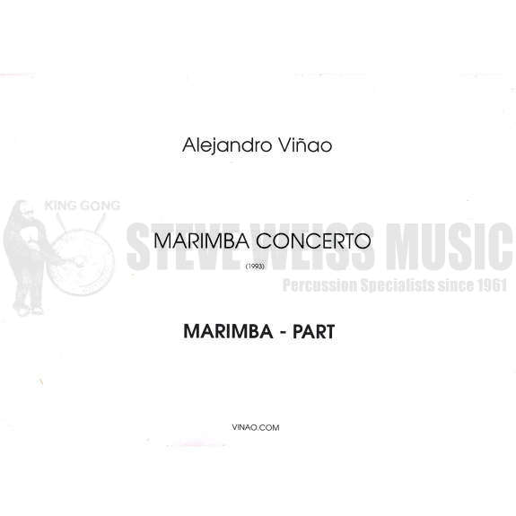 Vinao-Marimba Concerto (SOLO PART ONLY)-M/Orch.