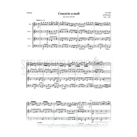 Vivaldi-Concerto in a minor arr. Klemke (SP)-V/3M