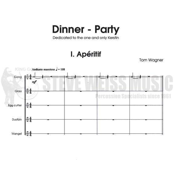 Wagner-Dinner Party (Score ONLY)-Dishes, glasses etc.