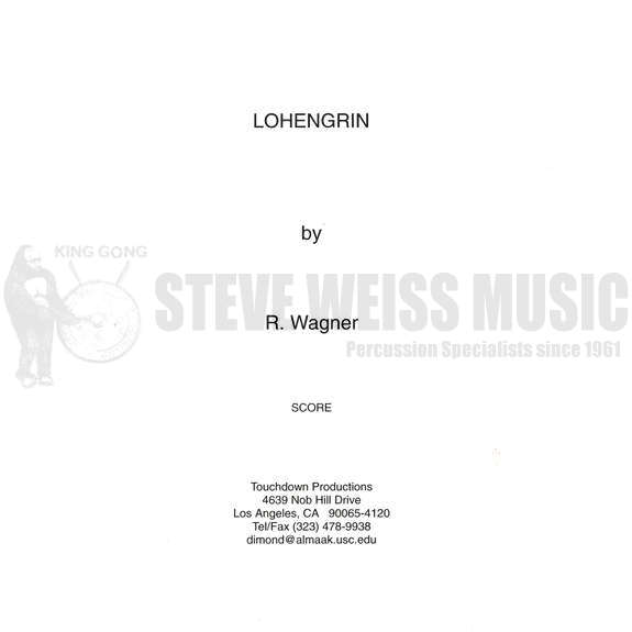 Wagner-Lohengrin (complete opera) (perc./timp. score ONLY ed. by