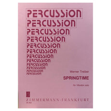 Werner Treiber Springtime for solo vibraphone cover page