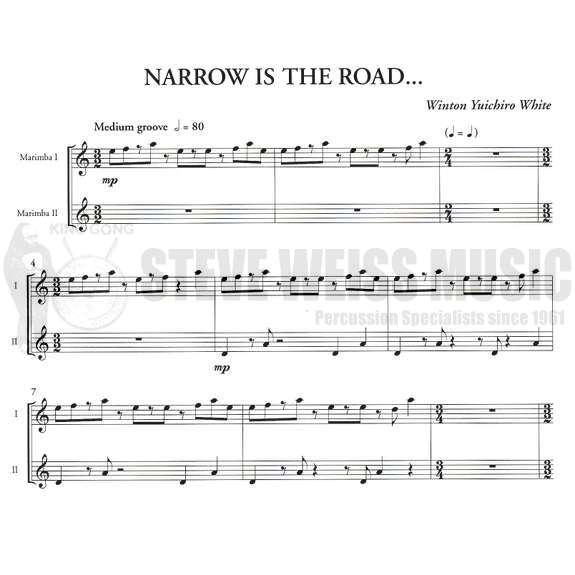 White-Narrow is the Road...(2S)-1 or 2M