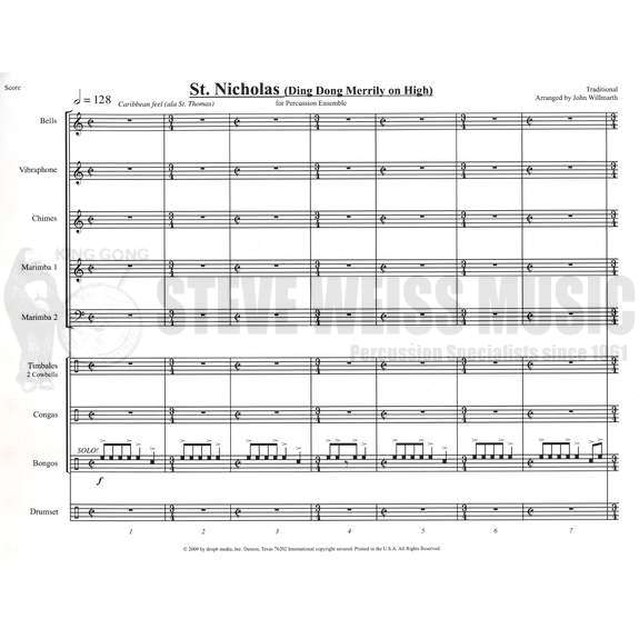 Willmarth-St. Nicholas (Ding Dong Merrily on High) (SP)-B /V/C/2M/DS/P
