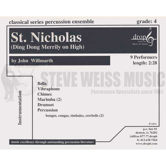Willmarth-St. Nicholas (Ding Dong Merrily on High) (SP)-B /V/C/2M/DS/P