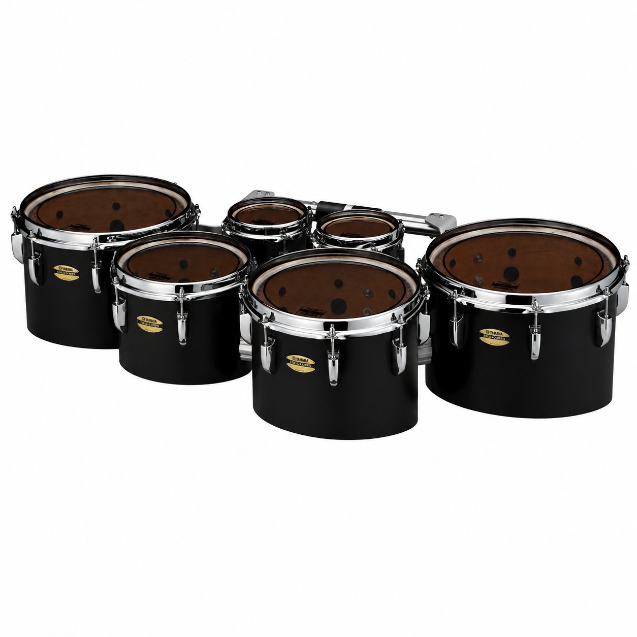Yamaha 8400 Series Field-Corps Marching Tenor Set Black Forest 6-6-10-12-13-14 MTD-660234B Angle